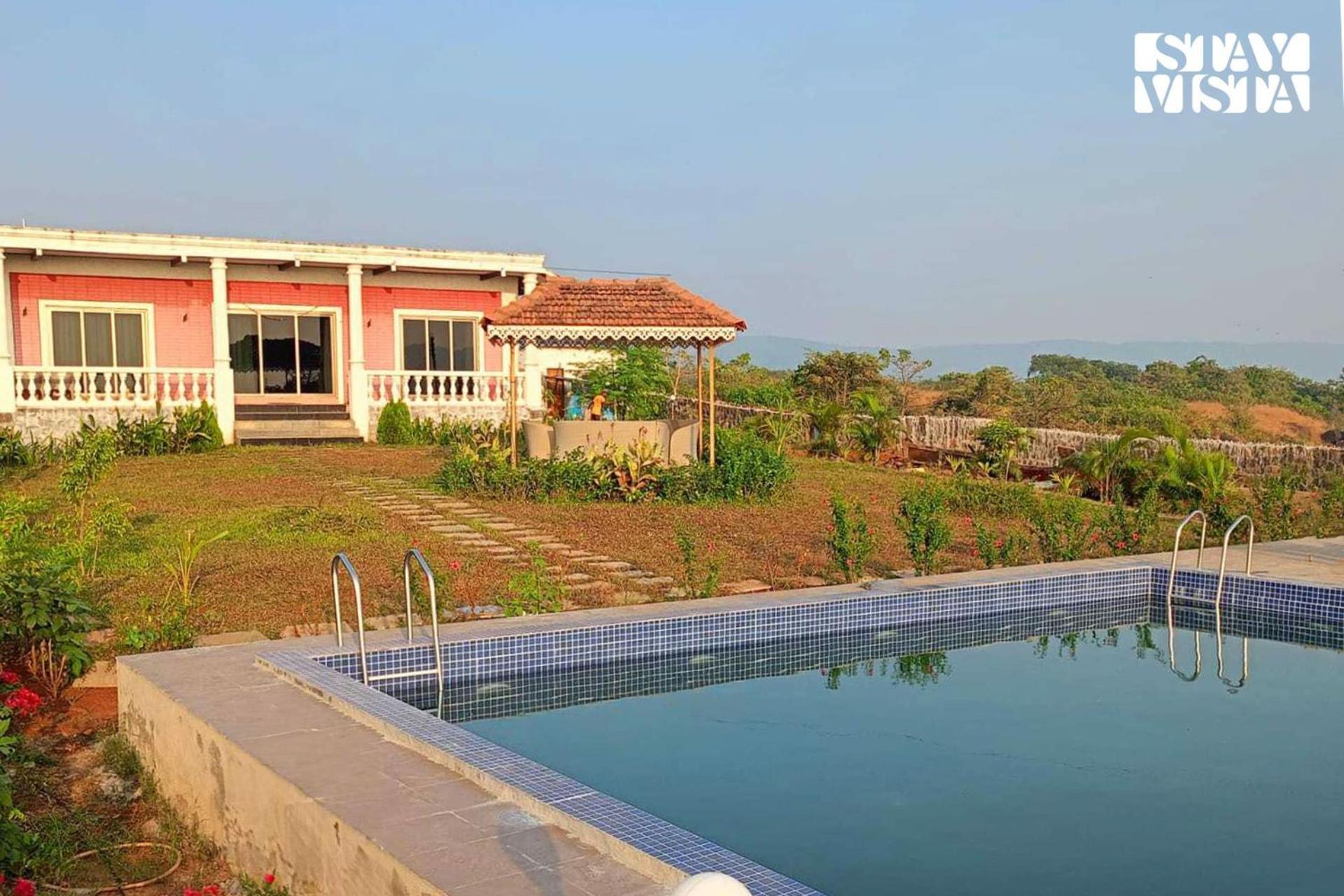 Stayvista'S Nirvana Villa - Sea & Mountain-View Retreat With Spacious Lawn & Indoor-Outdoor Activities Alibag Exterior photo